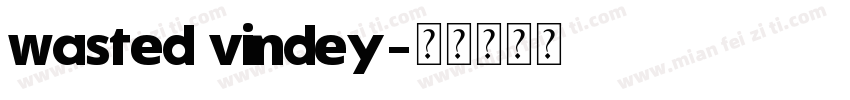 Wasted Vindey字体转换